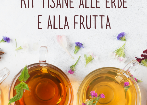 Kit sorpresa contenente 4 confezioni di tisane alle erbe e/o alla frutta a nostra scelta